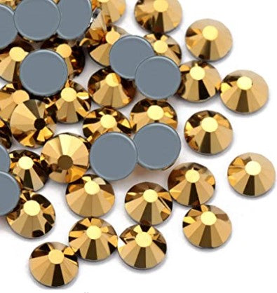 Gold Hot Fix Rhinestone SS10 1440 Stones(10 Gross)